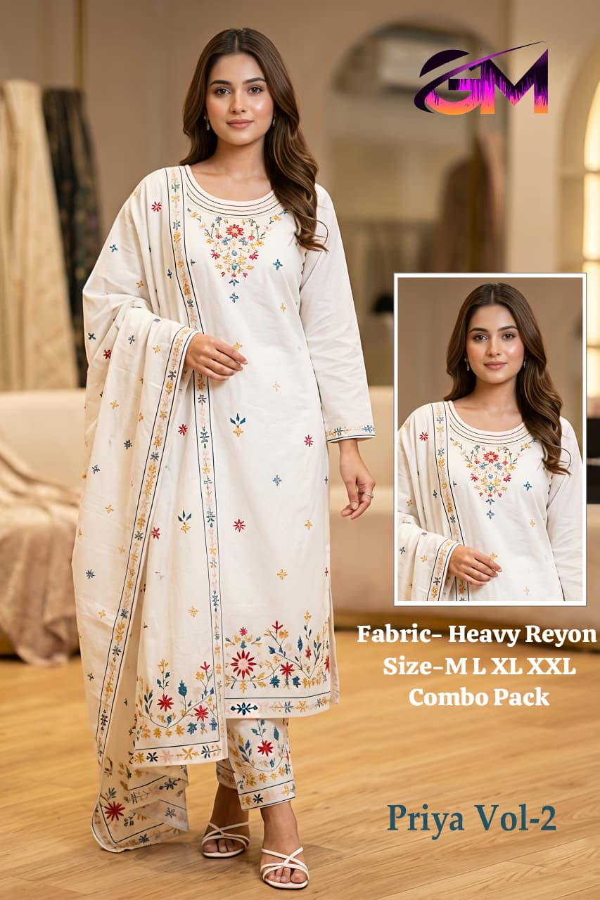 Heavy Rayon 3 Pcs Suit AD1204 image 1