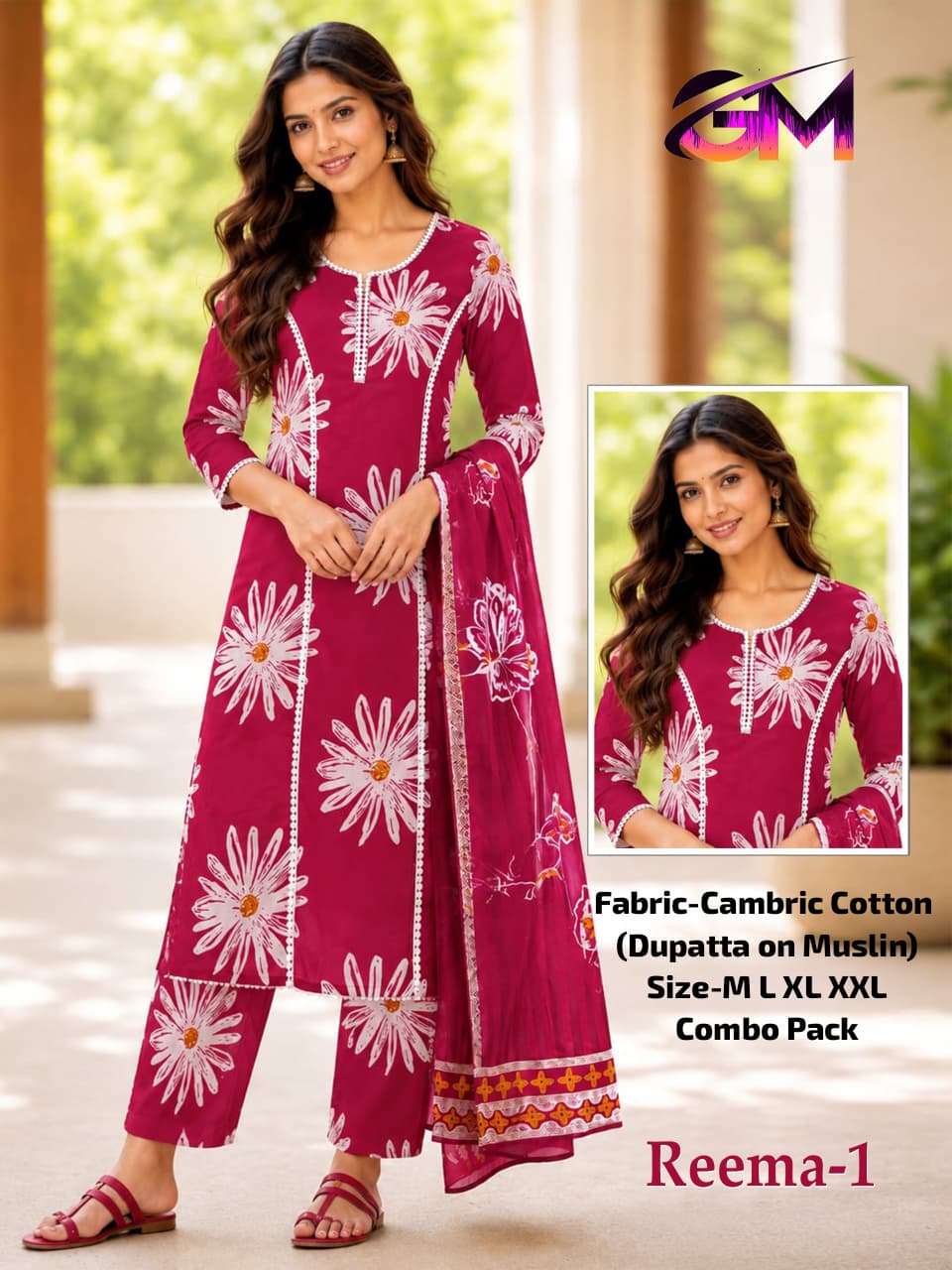 Cotton 3Pcs Suit AD1206 image 1