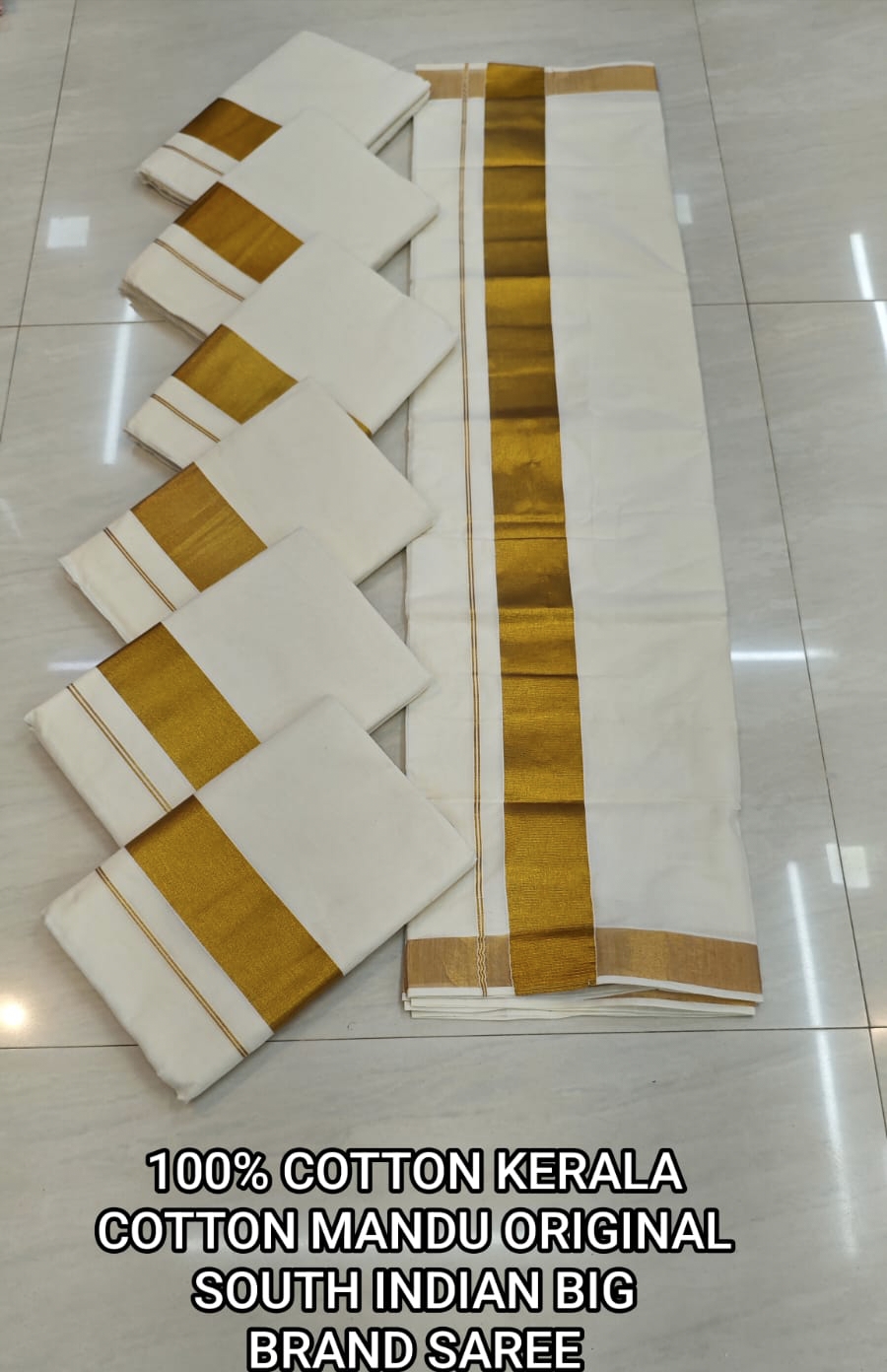 Kerala Cotton Saree AD9302 image 2