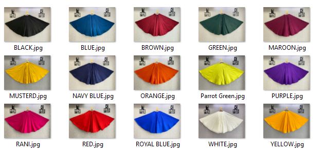 Plain Rayon Lehenga Skirt – 8 Meter Flair, Free Size AD90040 image 2