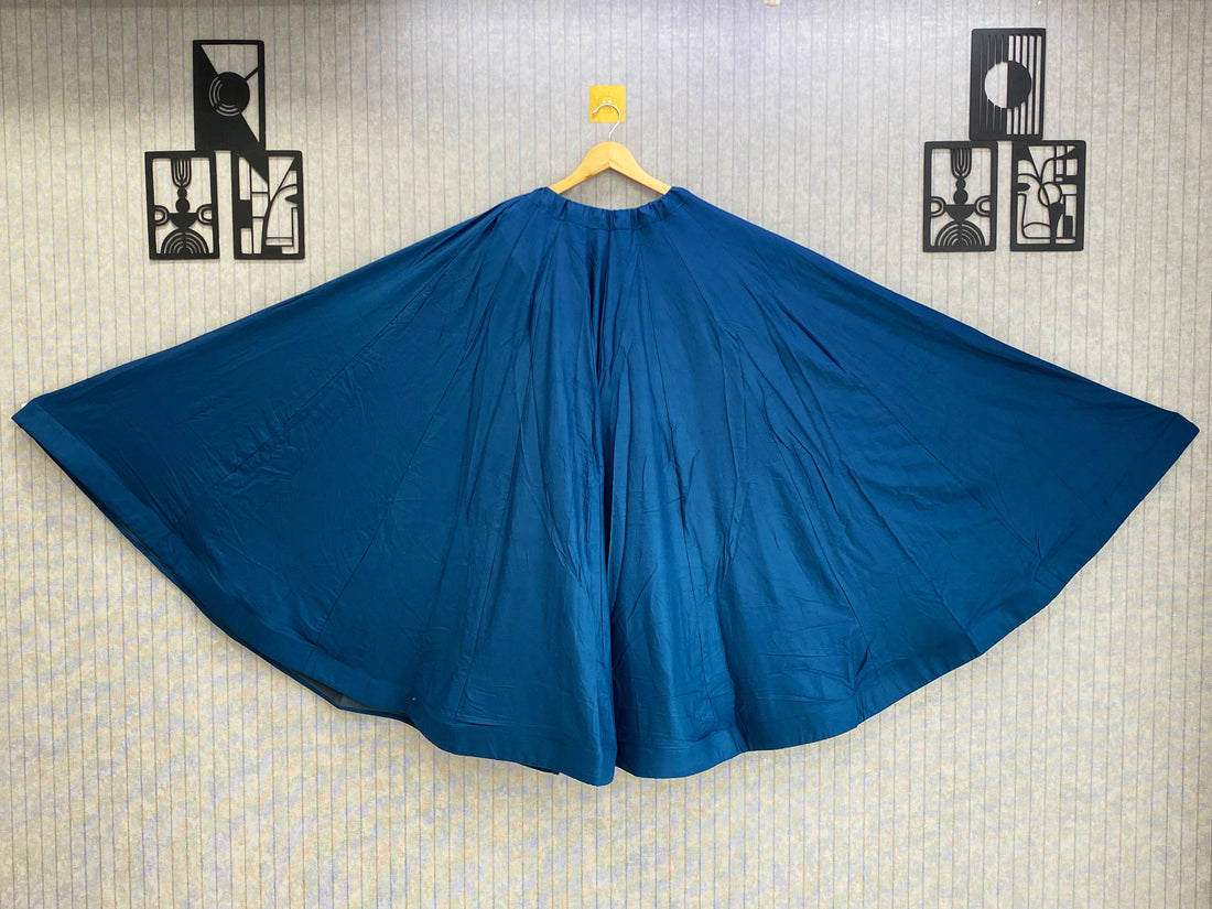 Plain Rayon Lehenga Skirt – 8 Meter Flair, Free Size AD90040 image 1