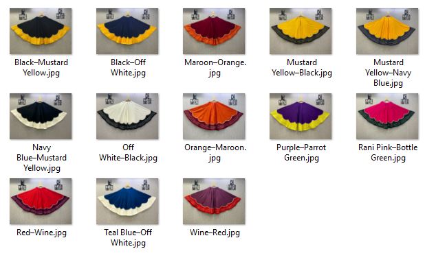 navratri Rayon Lehenga Skirt – 8 Meter Flair AD9043 image 2