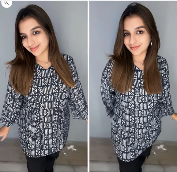 Aisha Blue Baatik Kurti AD6005 image 2