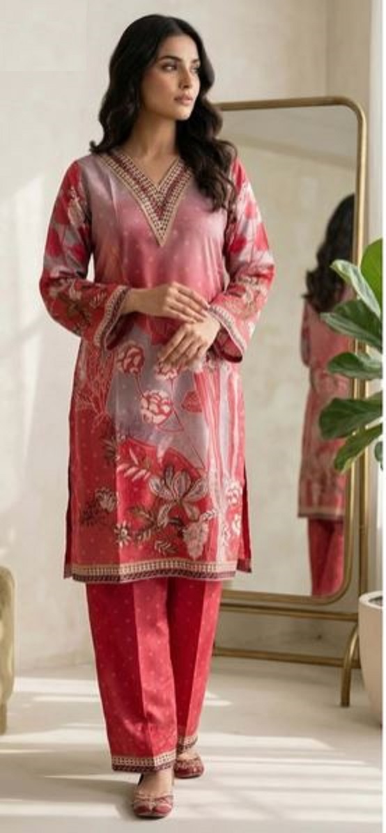 Trendy Gotta Patti Cord Set-PURE VISCOSE MUSLIN AD7012 image 1