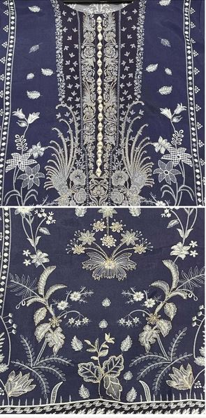 Midnight Blossom Jari Cord Set- PURE VISCOSE MUSLIN AD7013 image 2