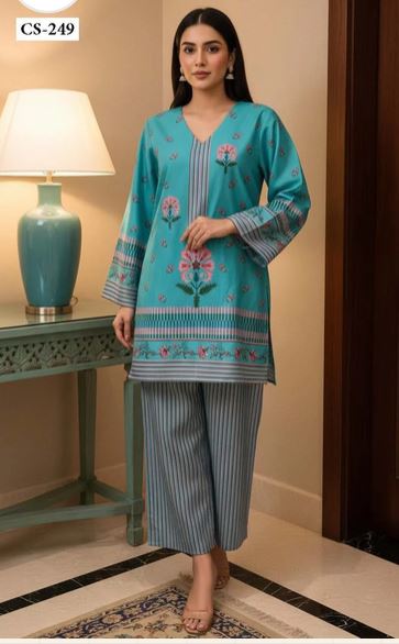Aqua Rhythm - Turkish Slub CordSet AD7014 image 1