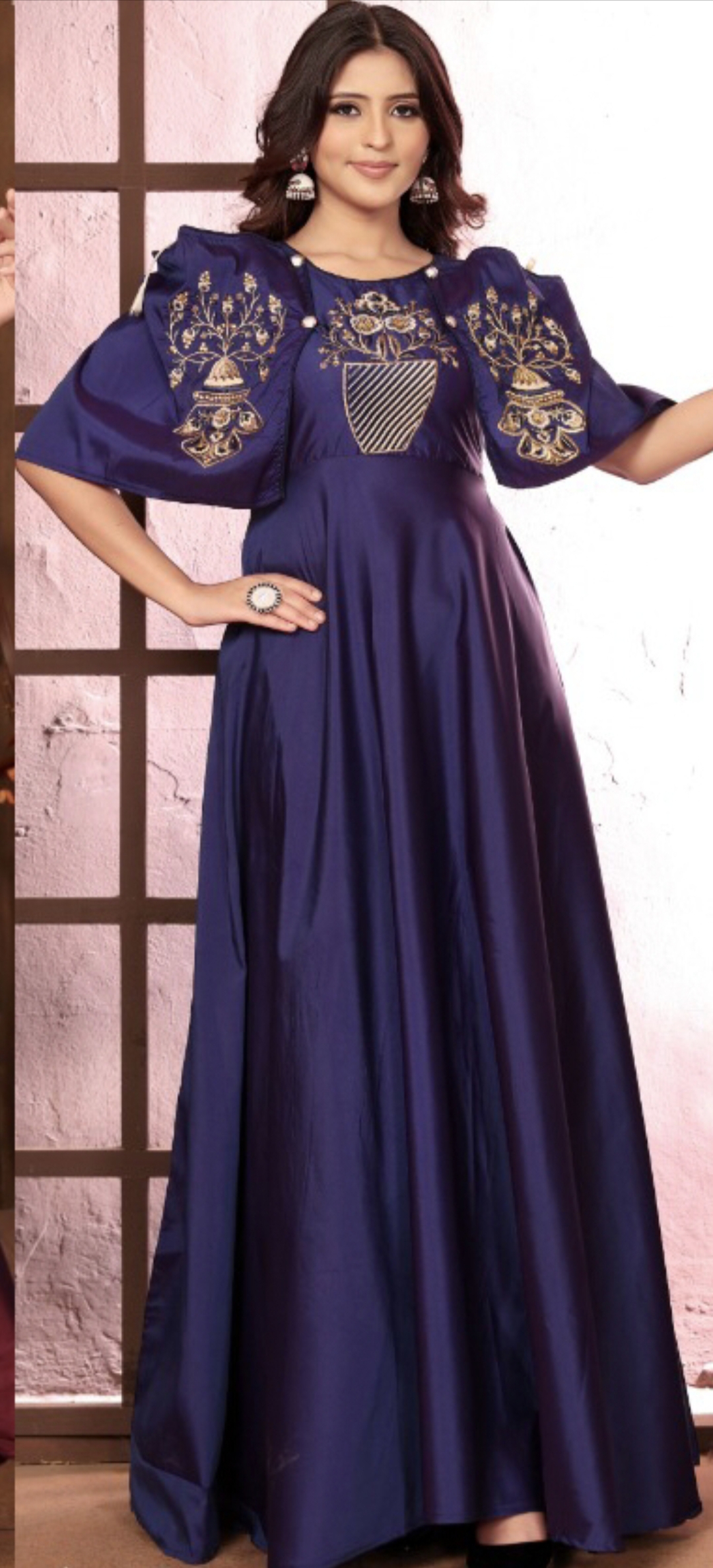 Triva Silk with heavy Embroidery AD1906 image 1