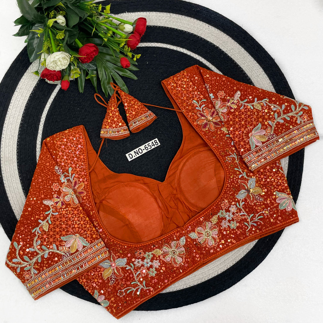 Fox Georgette Embroidery Blouse AD9007 image 2