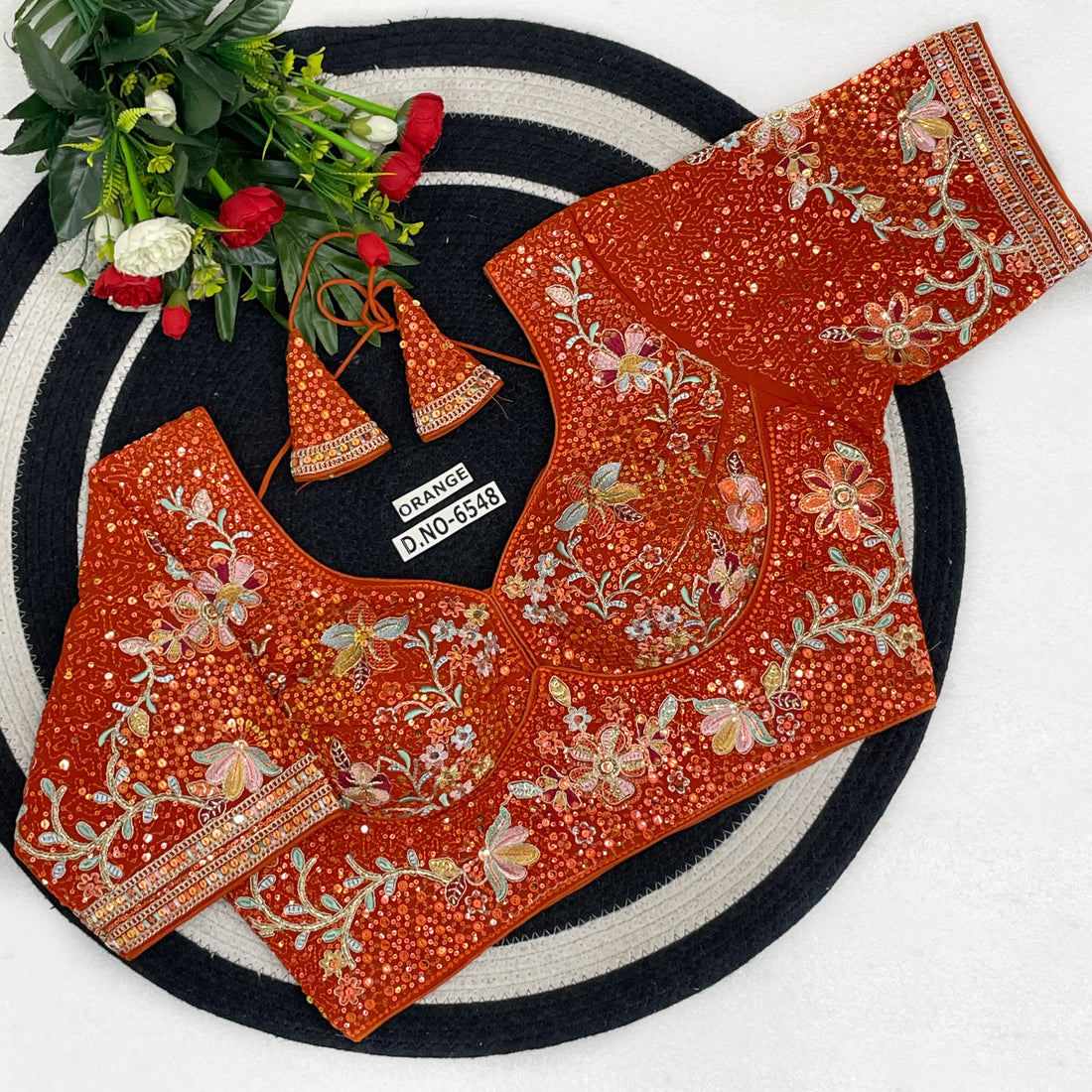 Fox Georgette Embroidery Blouse AD9007 image 1