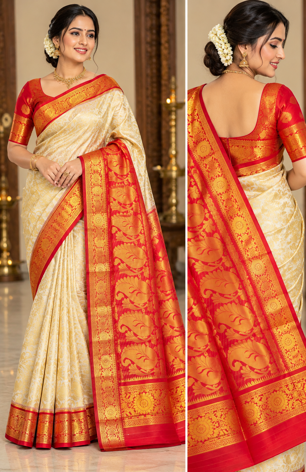 Bengal Beauty Full Jal Saree AD9304