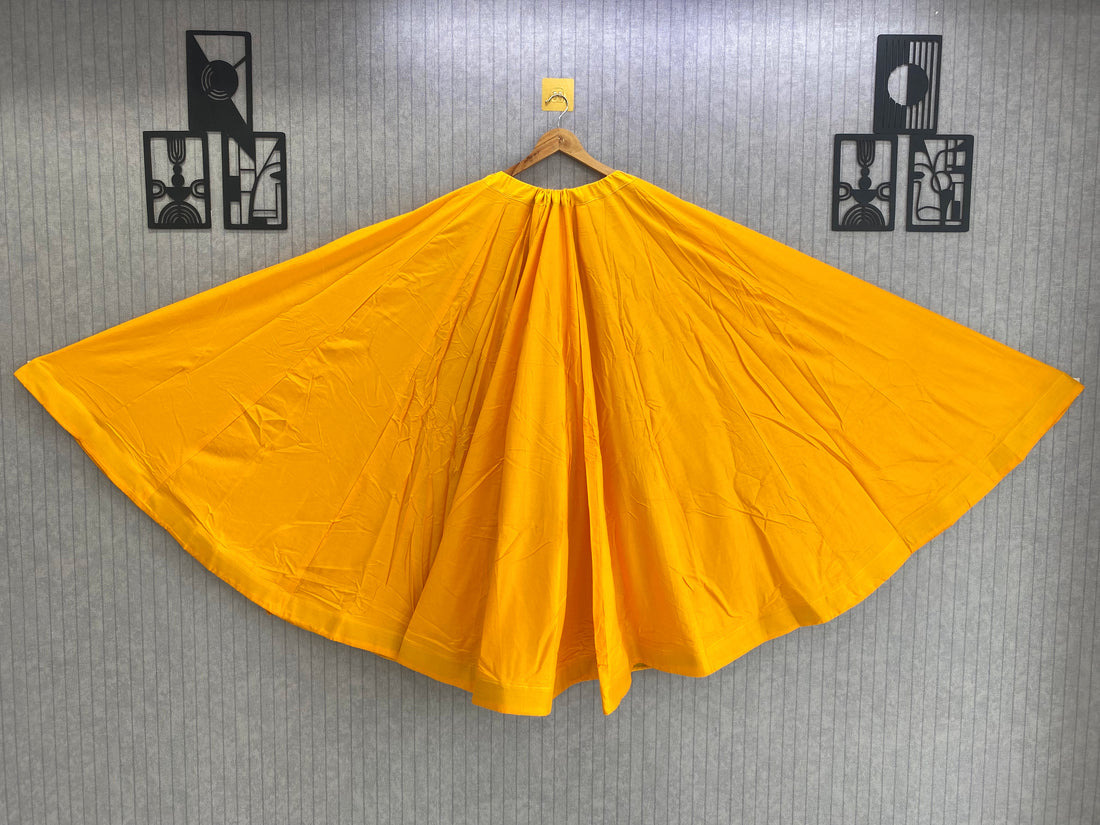 Plain Rayon Lehenga Skirt – 8 Meter Flair, Free Size AD90040