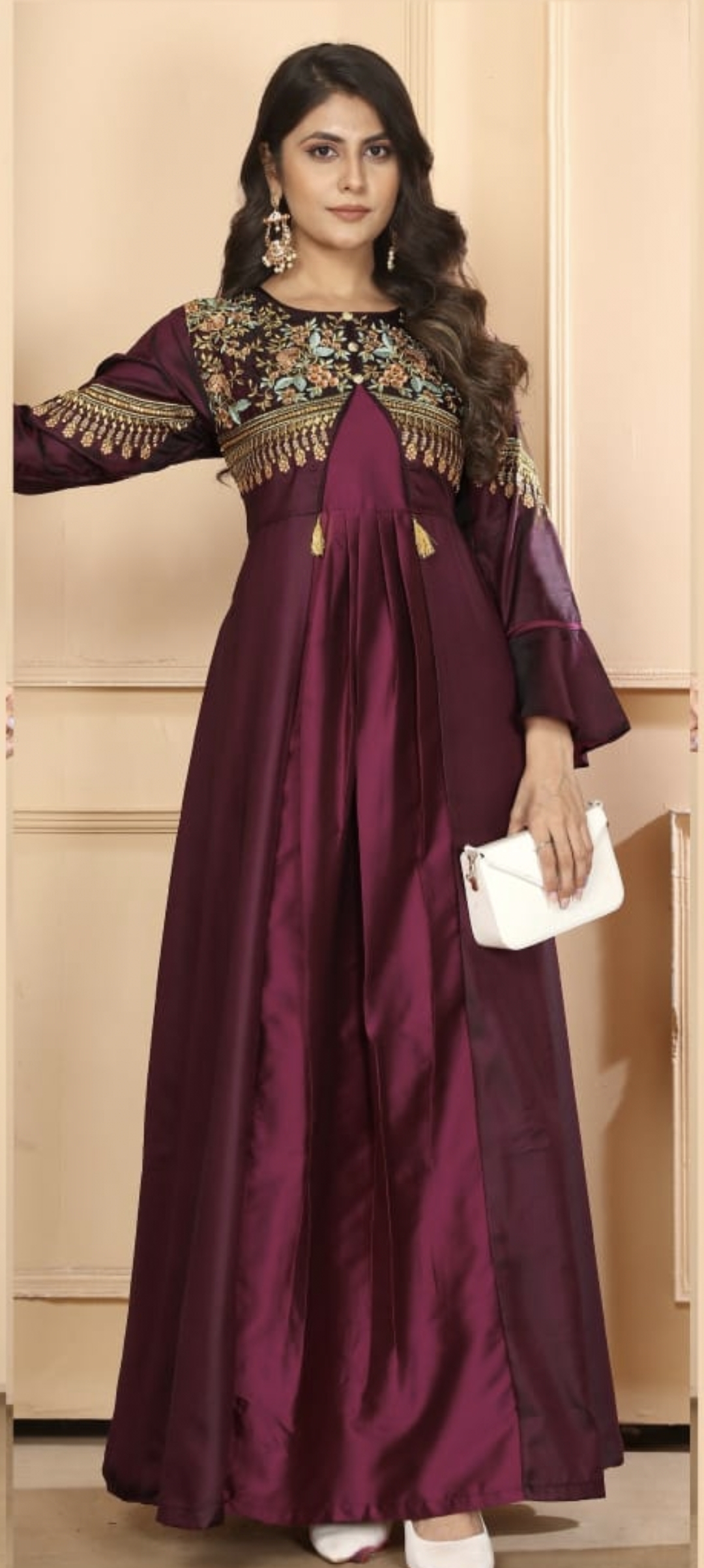 Triva Silk with heavy Embroidery AD1902
